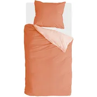 BestLivings Bettwäsche-Set (135x200cm) Side Way Terracotta/White