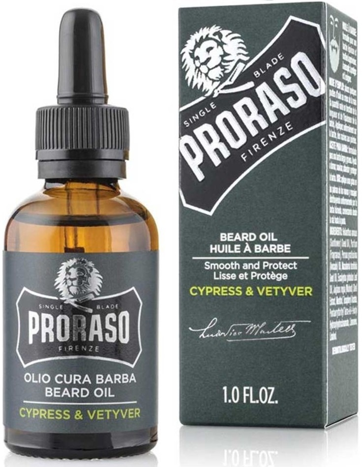 proraso beard oil cypress