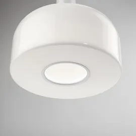 Flos Bellhop Glas Pendelleuchte, weiß