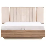 xlmoebel Doppelbett 168 x 220 cm Beige
