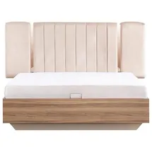 xlmoebel Doppelbett 168 x 220 cm Beige