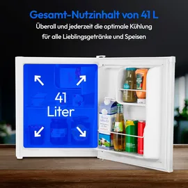 Medion MD 37724 Mini-Kühlschrank 41 l 51 cm hoch Weiß