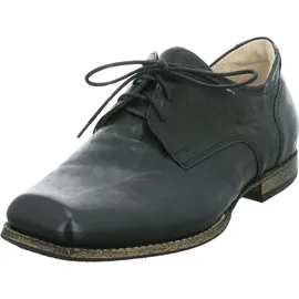 THINK! Herren GURU chromfrei gegerbte nachhaltige Halbschuhe, Schwarz 0010