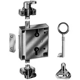 Junie Möbel-Drehstangenschloss Set 7010,D30 Stahl,vernickelt