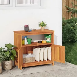 vidaXL Konsolentisch 80 x 75 x 35 cm Massivholz Akazie