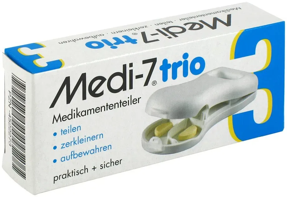 Medi 7 trio Tablettenteiler weiss