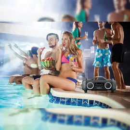 Lenco SPR-200 schwarz/grau