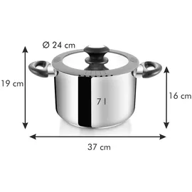 Tescoma Topf SmartCOVER mit Deckel ø 24 cm, 7.0 l