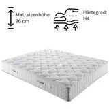 Bonnellfederkernmatratze 8 Schichten Höhe 26 cm Matratze 90x200 - 180x200 Golden Prime, Bambi 180 cm x 200 cm
