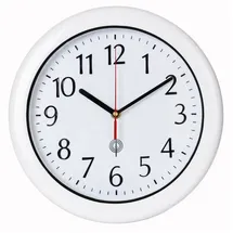 monzana MONZANA® Wanduhr Funk Wasserdicht Groß 30cm Modern mit Batterien Küchenuhr Analog Zeitumstellung automatisch Haushalt Funkuhr Weiß