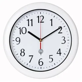 monzana MONZANA® Wanduhr Funk Wasserdicht Groß 30cm Modern mit Batterien Küchenuhr Analog Zeitumstellung automatisch Haushalt Funkuhr Weiß