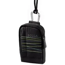 Golla Kameratasche Kamera-Tasche Beam 60E Foto-Etui Schutz-Hülle, Case Bag für Digital-Kamera Gürtel-Schlaufe Nackengurt Karabiner schwarz