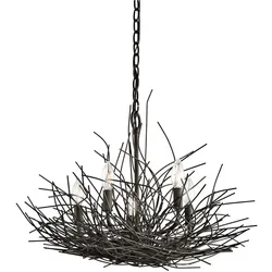 Organique 5-flammiger Kronleuchter – Olde Bronze