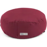 Yogistar Yogakissen rund (Dunkelrot one size Größe) Yogazubehör