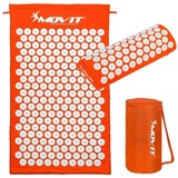 MOVIT Akupressurmatte Movit® Akupressur-Set Akupressurmatte inkl. Kissen (Set, 3 teiliges Set), 75 x 44 x 2,5cm oder 130 x 50 x 2,5cm, Bezug 100% Baumwolle, 10 Farben orange 44,00 cm x 75,00 cm x 2,50 cm