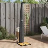 vidaXL Gartendusche schwarz 55x60x224 cm