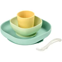 BÉABA Beaba 4-tlg. Silikon-Geschirr-Set - Gelb