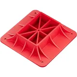 Wiltec Farm Jack Offroad Basis, Wagenheber Stützplatte 27,8 x 27,8 x 7 cm, Farm Jack Zubehör Kunststoff, kompatibel mit Allzweckheber