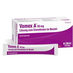Vomex A 50 mg Beutel - Bei Übelkeit und Erbrechen 12 St Lösung zum Einnehmen