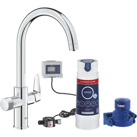 Grohe Starter Kit Blue Pure BauCurve Spültischb. mit Ultrasafe-Filter chrom