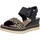 remonte Keilsandalette Sommerschuh, Sandale mit praktischen Klettverschlüssen schwarz 45 EU