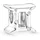 Pandora Funkelnde Zwillinge Silber 798428C01