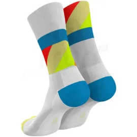Incylence Strides Laufsocken 1 Paar Weiß/Blau/Gelb 43-46