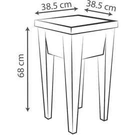 Eda Veg&Kräutertisch Pflanztisch 38,5 x 38,5 x 68 cm