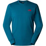 The North Face Redbox Nse Langarm-t-shirt - Mineral Ink / TNF Red - M