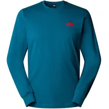 The North Face Redbox Nse Langarm-t-shirt - Mineral Ink / TNF Red - M