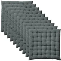 REDBEST Sitzkissen 40 x 40 x 3 cm grau 10-tlg.