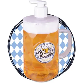 Accentra Seifenspender im Bierkrug Design 2in 1 Handseife & Duschgel 720 ml