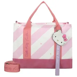 Hello Kitty x Fitzi Shopper Hello Kitty mit stylischem Hello Kitty-Anhänger Handtaschen   Grau Damen 