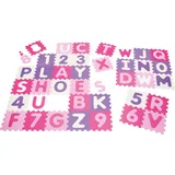 Playshoes Unisex Baby EVA-Puzzlematten 36-teilig pastell 308746, 900 - Rosa, 36 Teile (1er Pack)