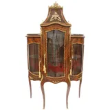 Casa Padrino Vitrine 125 x 50 x 198 cm Mahagoni/Gold