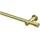 Interdeco Gardinenstange Platon Santo, Ø 20 mm, 1-läufig, Fixmaß, kürzbar, Wandmontage, Deckenmontage, Metall, Messing-Optik goldfarben Ø 20 mm x 240 cm
