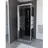 Marwell Komplettdusche Runddusche 80 x 225 cm Schwarz/Silber Sicherheitsglas