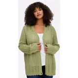 sheego Strickjacke in Grün 52/54
