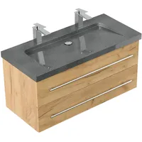 Posseik Badmöbel Granit G654 Yamo 2 Hahnlöcher SoftClose 100