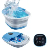 Steinborg faltbares Fußsprudelbad mit Fernbedienung Platzsparend Timer