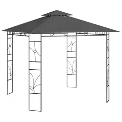 Pavillon 3x3x2,7 m Anthrazit 160 g/m2