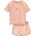 Badeanzug UV-Schutz Bade-Set Surfbrett Palme Rosa 134/140