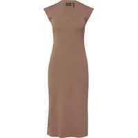 s.Oliver Midikleid Viskosemix V-Ausschnitt Braun 44