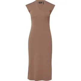 s.Oliver Midikleid Viskosemix V-Ausschnitt Braun 44