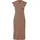 s.Oliver Midikleid Viskosemix V-Ausschnitt Braun 44
