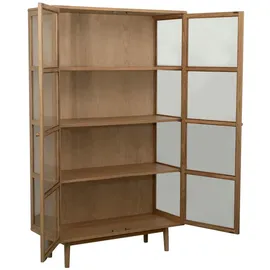 Furnhouse Vitrine 100 x 40 x 180 cm Braun