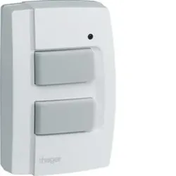 Hager TRE302 Funk AP 2fach Tastsensor IP55, q.-link