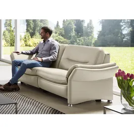 Hukla Couch Leder 3-Sitzer Beige