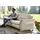 Hukla Couch Leder 3-Sitzer Beige