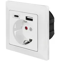 Logilink Unterputz-Steckdose mit USB (PA0262)